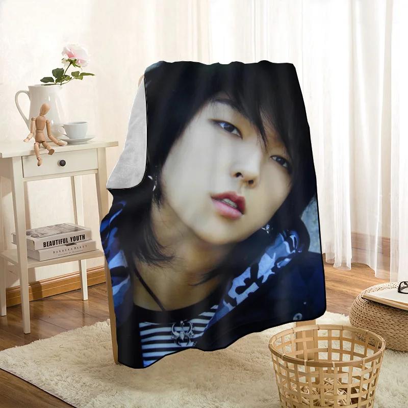 Новое поступление Пледы LEE JOON GI KPOP Печать Мягкий Плед Накидка Для Дома/Дивана/Постельного Белья Портативный Взрослый Дорожный Покрывало 1201