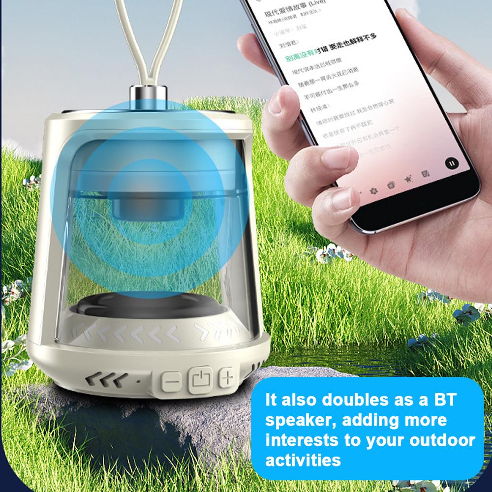 Многофункциональный походный светильник, уличный портативный ручной фонарь, лампа для палатки двойного назначения, динамик BT, USB