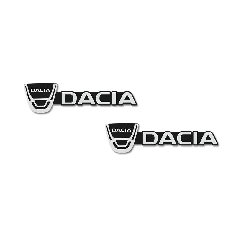 BGS1 3D Aluminum Car Audio Stereo Speaker Badge Emblem Sticker For Dacia Duster Logan Spring Sandero Stepway Dokker Lodgy Jogger MCV