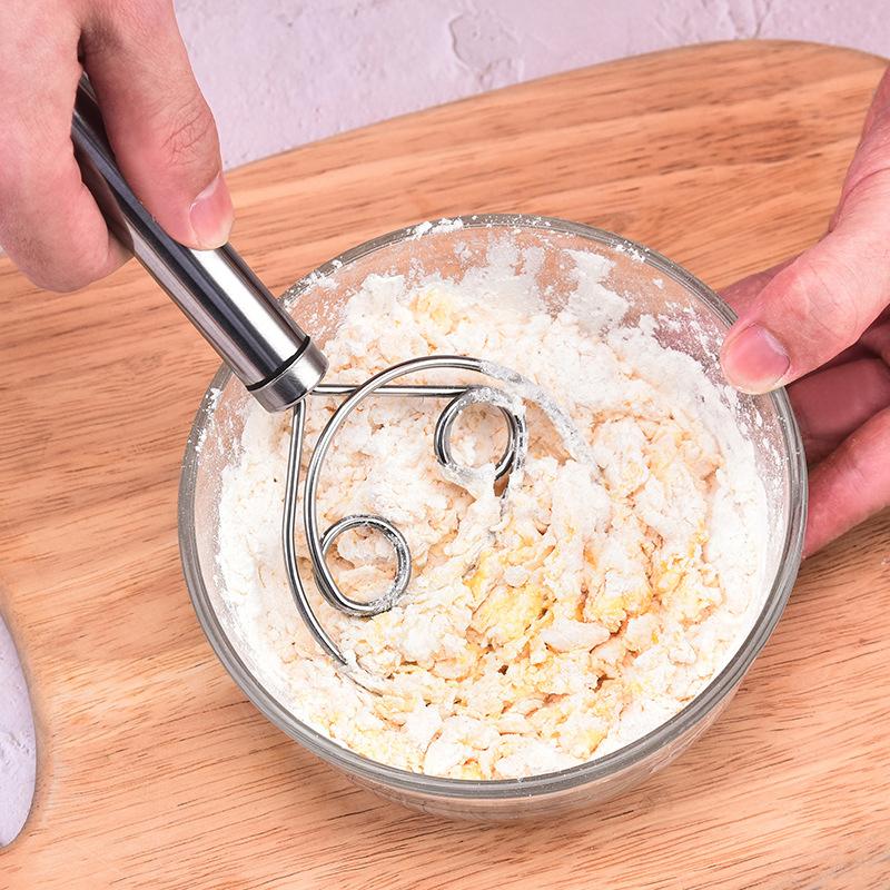 Household Stainless Steel Pasta Mixer Multifunctional Fast Egg Dough Beater Flour Whisk Cake Mixing Pasta Kitchen Baking Tool