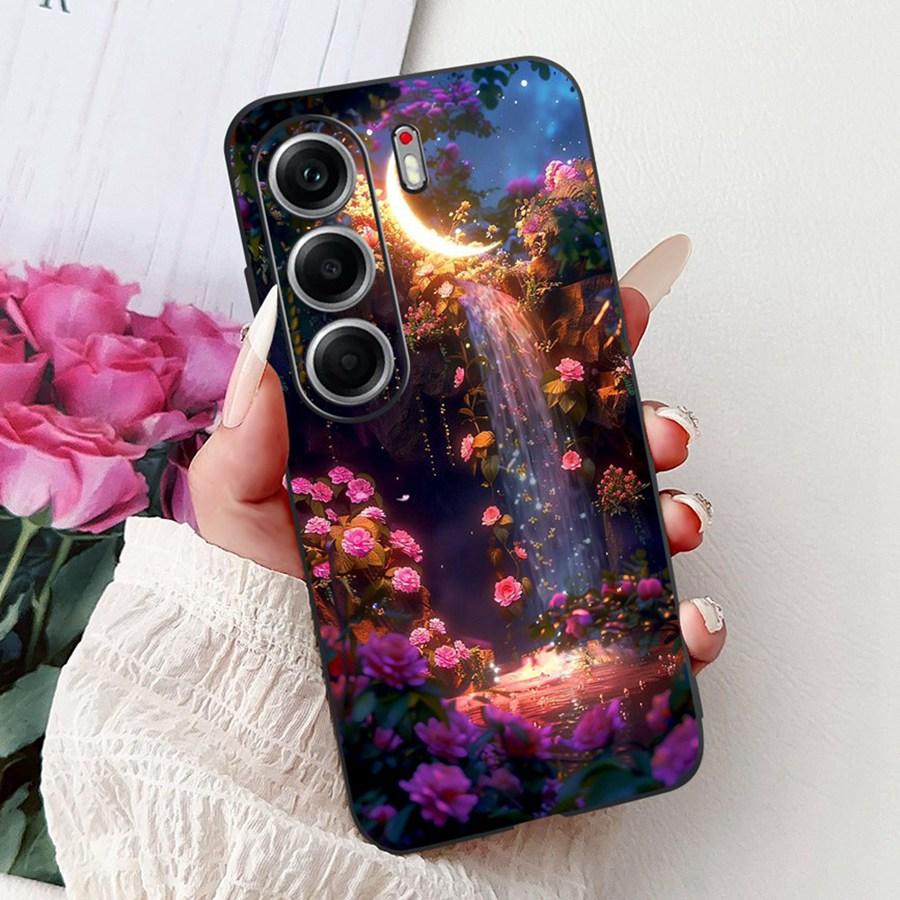 Чехол для Tecno Camon 40 Pro 5G CM7 Милый Кот Крутой Расписной Мягкий Силикон ТПУ Задняя Крышка Для Tecno Camon40 Camon 40Pro Чехлы для Телефона