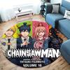 Chainsaw Man Round Area Rug Carpet Rug For Living Room Bedroom Sofa Playroom Decor Nonslip Floor Mat