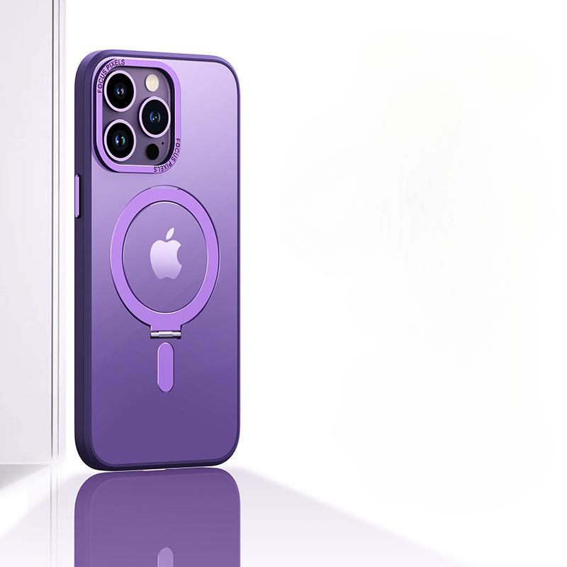 Магнитный чехол-подставка для iPhone 16 15 14 13 12 11 Pro Max Чехол для телефона с подставкой для громкой связи и сильной беспроводной зарядкой MagSafe