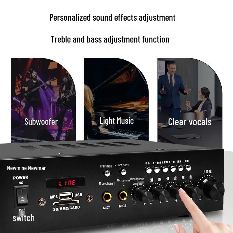 Bluetooth-усилитель Newmine R1 с постоянным напряжением и импедансом