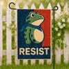 10 Pcs Resist Portland Frog Yard Flag Frog Protest Garden Flag Hilarious
