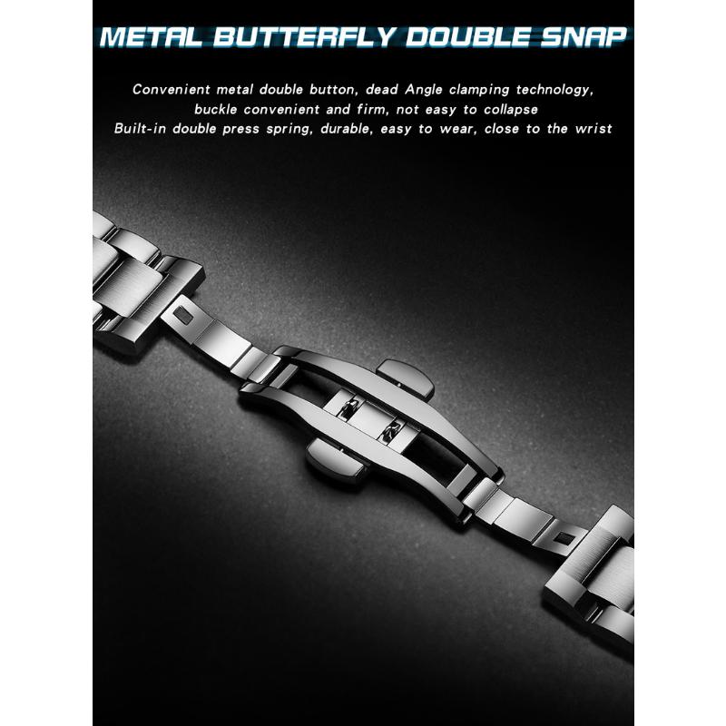 SANDA Новые кварцевые часы со стальным ремешком, мужские полые вращающиеся мужские простые индивидуальные часы