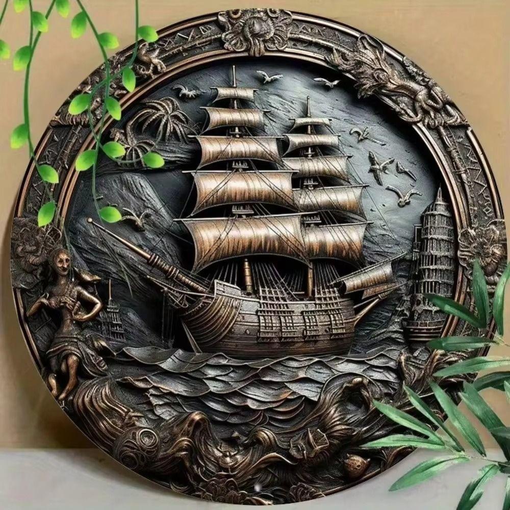 Book Metal Nook Cozy Sign Library Living Room Wall Decor 20x20 Cm Iron Art