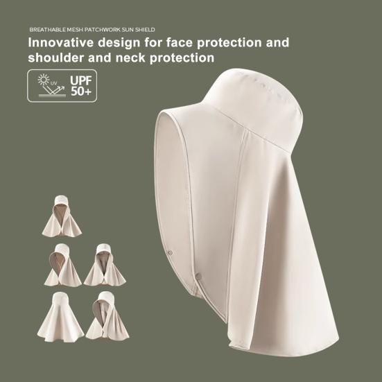 Sun Beach Barrel Hat Extended Brim Protection Hat with UV Protection