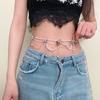 Elegant Y2k Waistband Korean Style Belly Chain Fashion Multilayer Pearl Waist Chain Lady