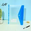 Project File Organizer 11 Hole Binder Pockets for A4 Binders Plastic Expanding Folders Snap Button Pocket with Closure & Transparent Label