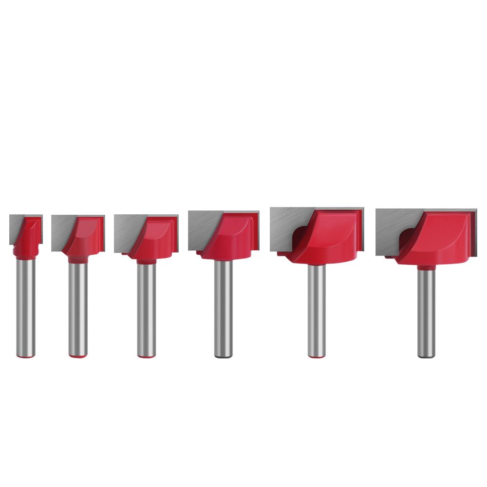 Набор фрез из вольфрамовой стали с плоским дном для ЧПУ-фрезера для деревообработки, 6 типов