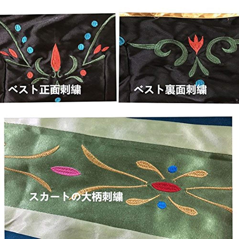 [nightbaby] Костюм платья Анны из мультфильма "Холодное сердце", Женский костюм для косплея Анны (Женский малый)