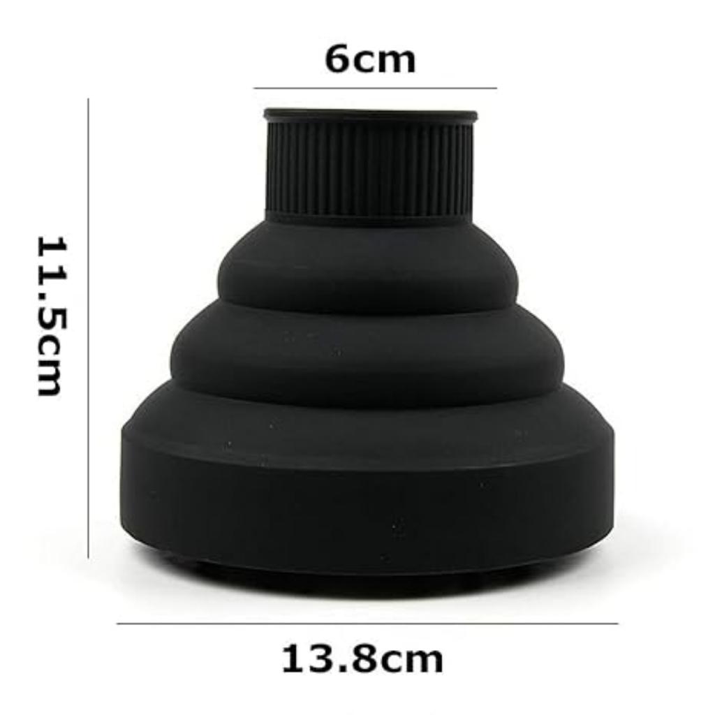Hair Diffuser Attachment for Hair Dryer Travel Collapsible Portable Diffuser for Curly Hair Women Airflow Attachment Salon Home Use with Nozzle 4-5cm