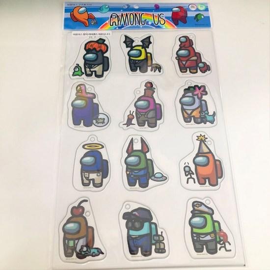Набор из 12 высокочастотных брелоков Among Us, популярная корейская игра