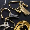 Creative DIY Craft Tools Whistle Ruler Brass Keychain Jewelry Accessories Key Ring Pendant