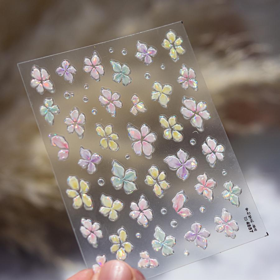 1pcs 5D Cartoon Face Nail Art Sticker Acrylic Funny Nail Decals Slider Nail Decorations DIY Manicure Accessories