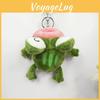 Charming And Fun Green Plush Frog Keychain Cartoon Toy Perfect For Gifts Girls