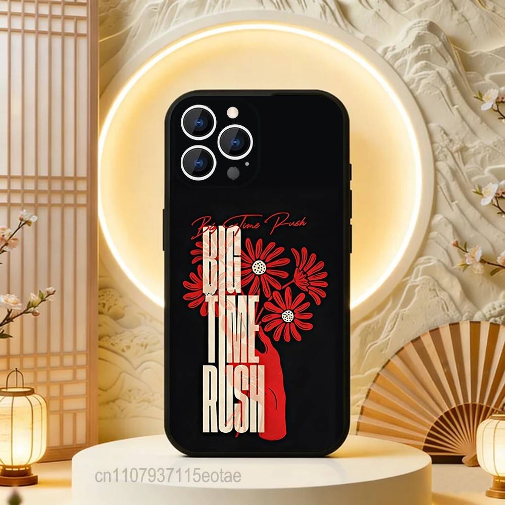 Чехол для телефона с изображением музыкальной группы Big Time R-Rush Для iPhone 17,16,15,14,13,12,11,Pro,Max,Plus,E,Air,Mini Защитный Черный Чехол
