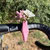 Eye-catching Bike Vases Holder Unique Vase Handlebar Ornament Simple Bike Flower Vases  Outdoor