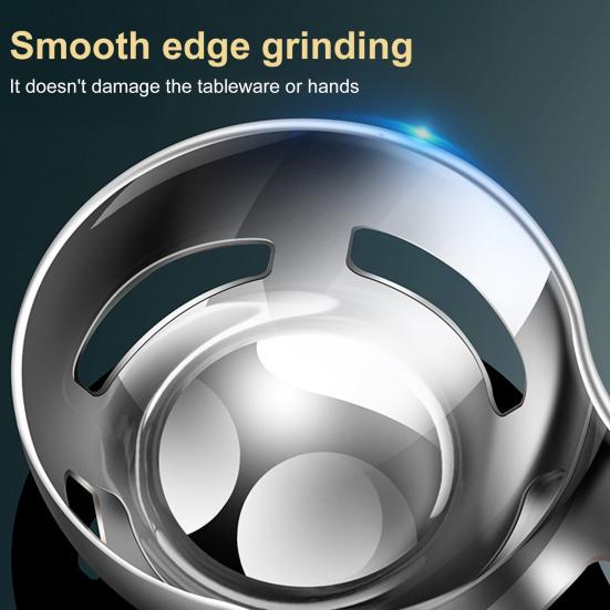 Stainless Steel Egg Yolk Separator Professional Grade Baking Tool with Hanging Hook Precision Filter Kitchen Gadget