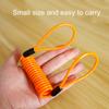 5Pcs 150CM Motorcycle Brake Disc Lock Scooter Reminder Cable Bicycle Spring Rope Bag Anti-Theft Cable Protection Alarm Locks