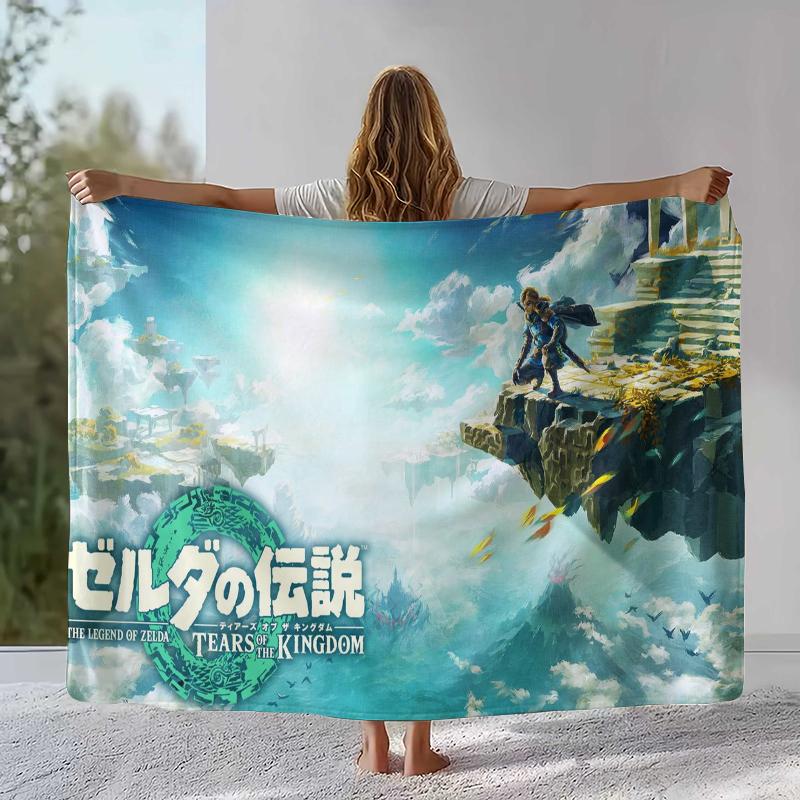 Ретро Z-Zelda Мультяшный Линк Игры Фланелевое Одеяло, Ультра Мягкий Теплый Плюшевый Плед для Дома Спальни Кровати Дивана Походного Пикника Ребенка