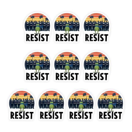 1/5/10/20/50/100Pcs Resist Frog Sticker Waterproof PVC Frog Meme Sticker Cell Phone Laptop Computer Helmet