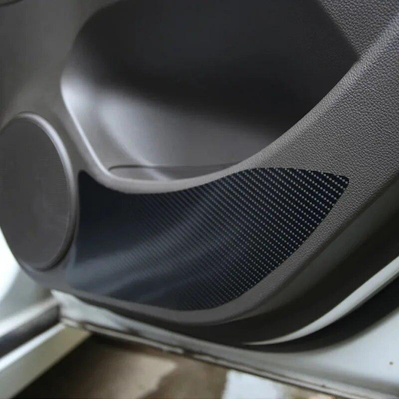 My Good Car 4PCS Car Burning Carbon Fiber Vinyl Inner Door Protection Film Sticker Case Chevrolet Cruze 2009 - 2014 Accessories