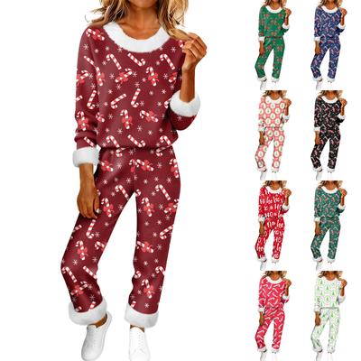 Женская мода повседневная домашняя одежда модный повседневный принт кардиган рубашка брюки комплект