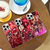 Чехол для телефона H-Hazbin H-Hotel для iPhone 17 16 15 14 13 12 11 Plus Pro Max Сатиновый Цветной Глянцевый Чехол