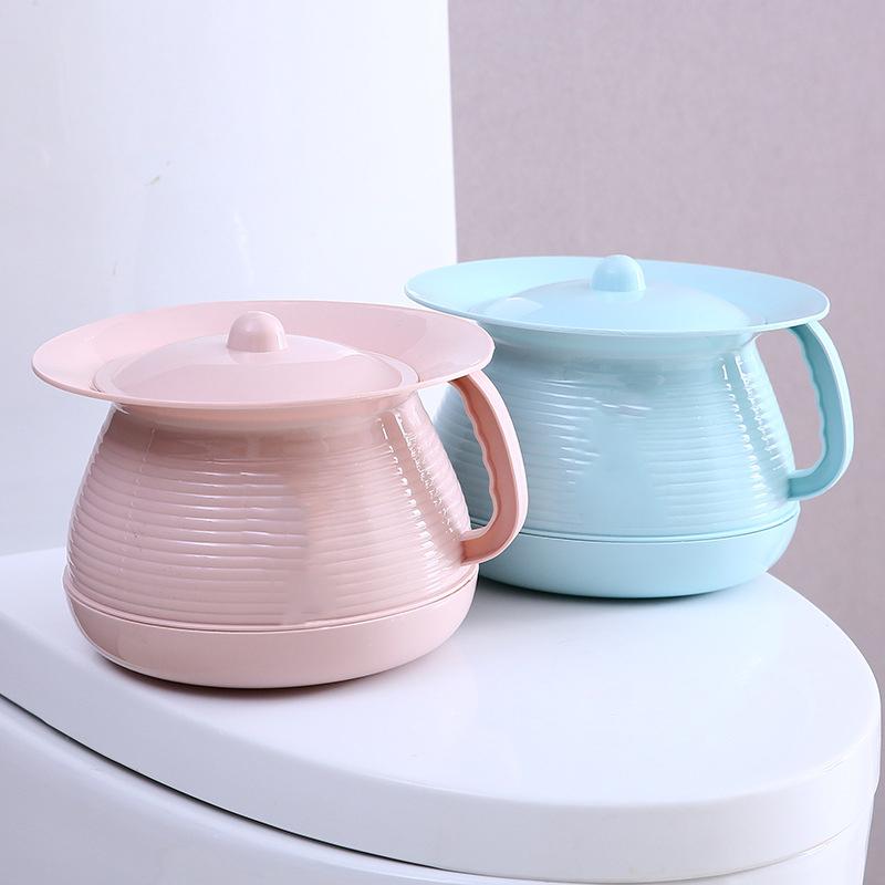 Утолщенная ручная крышка горшок детский пластиковый стульчик для унитаза санитарная плевательница портативный съемный туалет детский ночной горшок