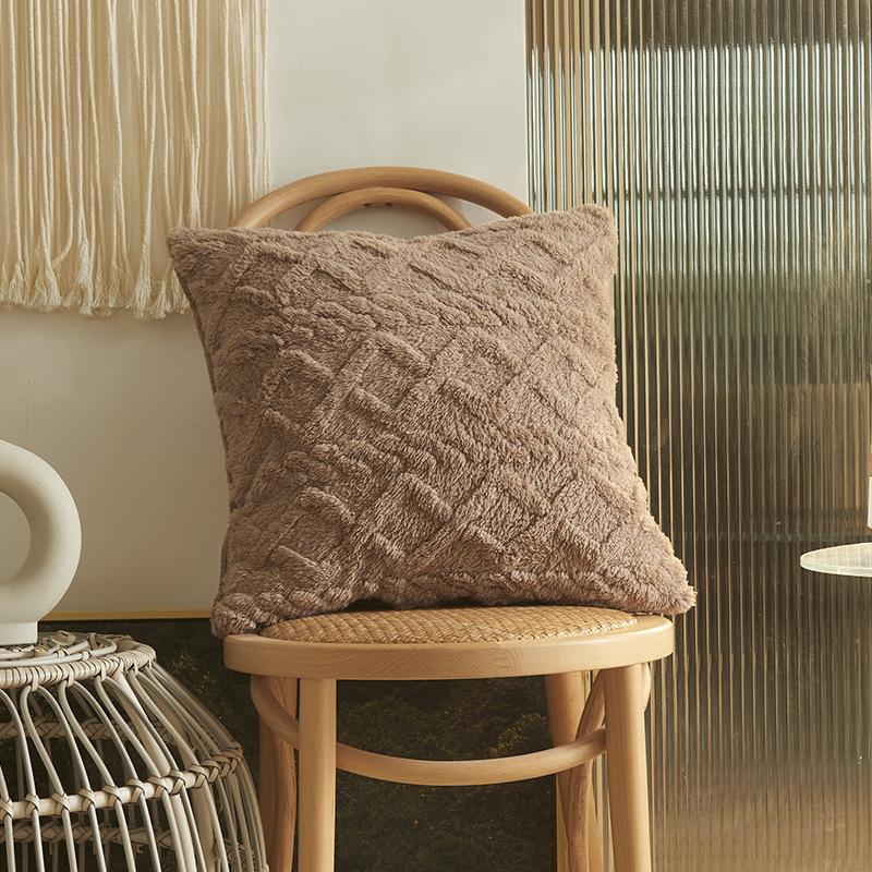 Марокко плюшевая подушка 30x50 45x45 50x50 см декоративная наволочка для дивана Декор в гостиную наволочка Роскошный бежевый
