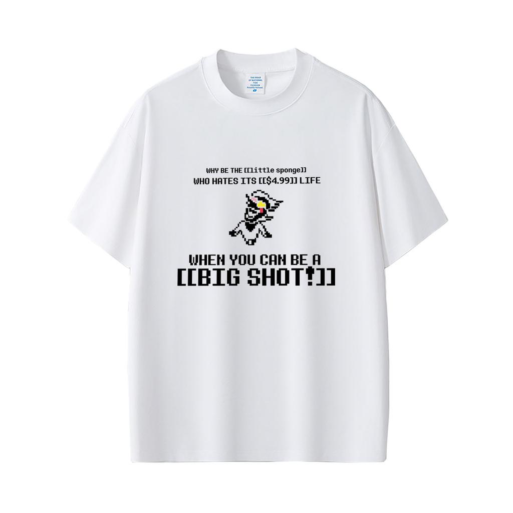 Game Deltarune Spamton Funny Meme T Shirts Women Clothing Casual Humor T-shirt Summer High Quality Soft Cotton Tshirt