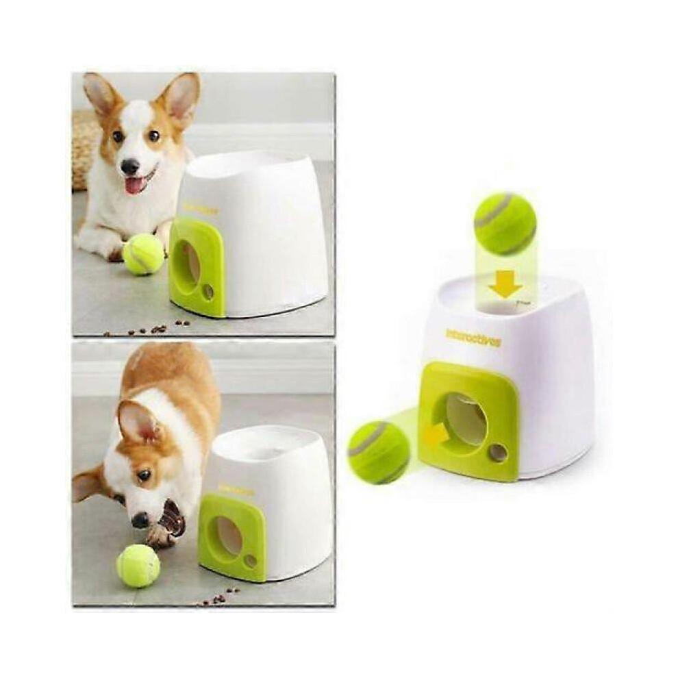 Automatic Dog Ball Launcher Throwing Ball Machine Tennis Ball Thrower Automatic for Small Dogs And Medium Dogs Or Pet Interactive Launcher Toy With