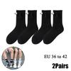 10Pairs Club Celebrity Ins Fashion Funny Creative Magnetic Attraction Hands Black White Cartoon Eyes Couples Sox Socks
