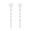 Earrings K10 White Gold [ESTELLE] [Official] [WEB Limited] Women's 0261-3072-0039-0000