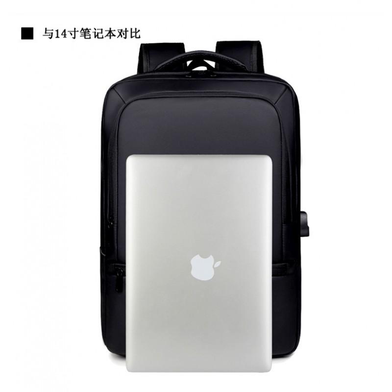 Water-Resistant Urban Commuter Backpack 14-inch Laptop Lightweight Multi-Compartment Travel Bag With Air-Padded Straps