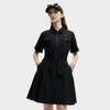 Fila Оригинальное Модное Удобное Универсальное Повседневное Платье с Коротким Рукавом Женские платья Черный F11W529301F-BK