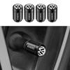 2026 Hot Valve Stems Caps 4PCS 3D Metal Tire Valve Caps Car Tyre Air Stems Cover Decorate For VW Volkswagen GTI Golf 7 Passat R Polo Pass ET1
