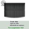 Автомобильные коврики на пол для Leapmotor T03 2024 2025 2026 (левый руль) Вкладыши в багажник Водонепроницаемый Нескользящий Защитный коврик для багажника Накладки на педали Автомобильные ковры