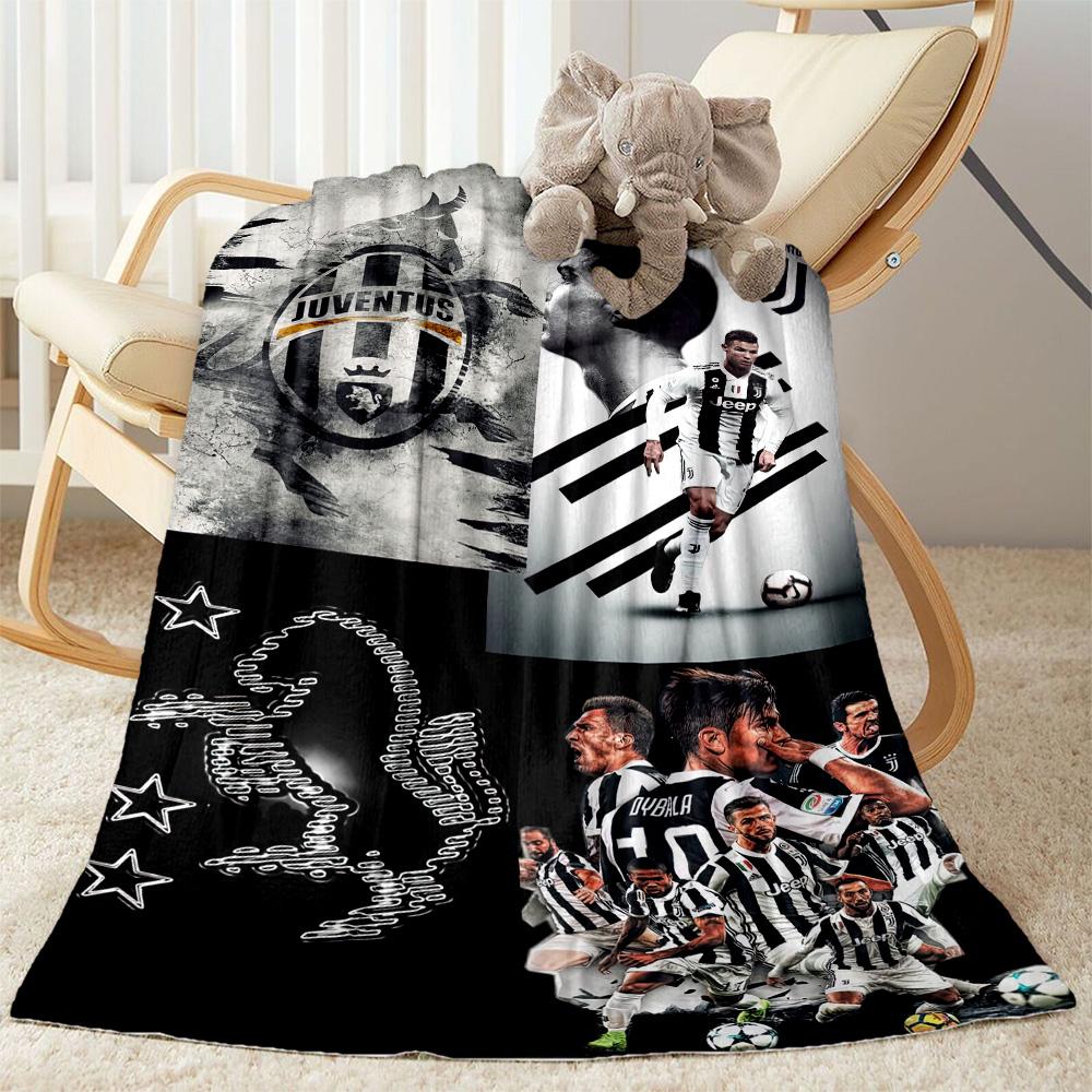 Juventus Blanket Soft Cozy Perfect For Picnics Bed Sofa Four Seasons Universal Modern Style Gift For Travel Home Birthdays