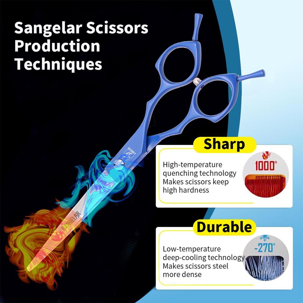 SANGELAR 6,5-дюймовые ножницы для стрижки домашних животных, ножницы для собак, инструменты для ухода за животными, кошками, ножницы для ухода за домашними животными, инструменты для ухода за шерстью домашних животных