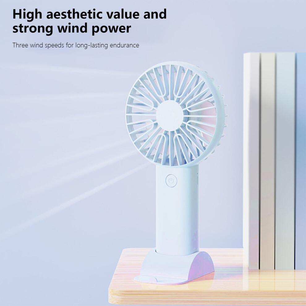 Mini Handheld Fan, USB Rechargeable & Battery Operated, Portable Pocket Fan for Outdoor/Travel – Compatible with USB-C Chargers