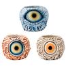 Горшок для растений Monster Eye, креативный уникальный горшок для растений, горшок для суккулентов из смолы с дренажем, для декора сада на открытом воздухе и домашнего декора