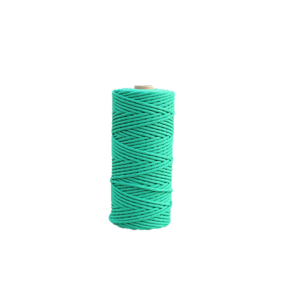 Cheap Price Macrame Supplier 3mm Round Multi Colors 4Strands Cotton Macrame Cord in Cords
