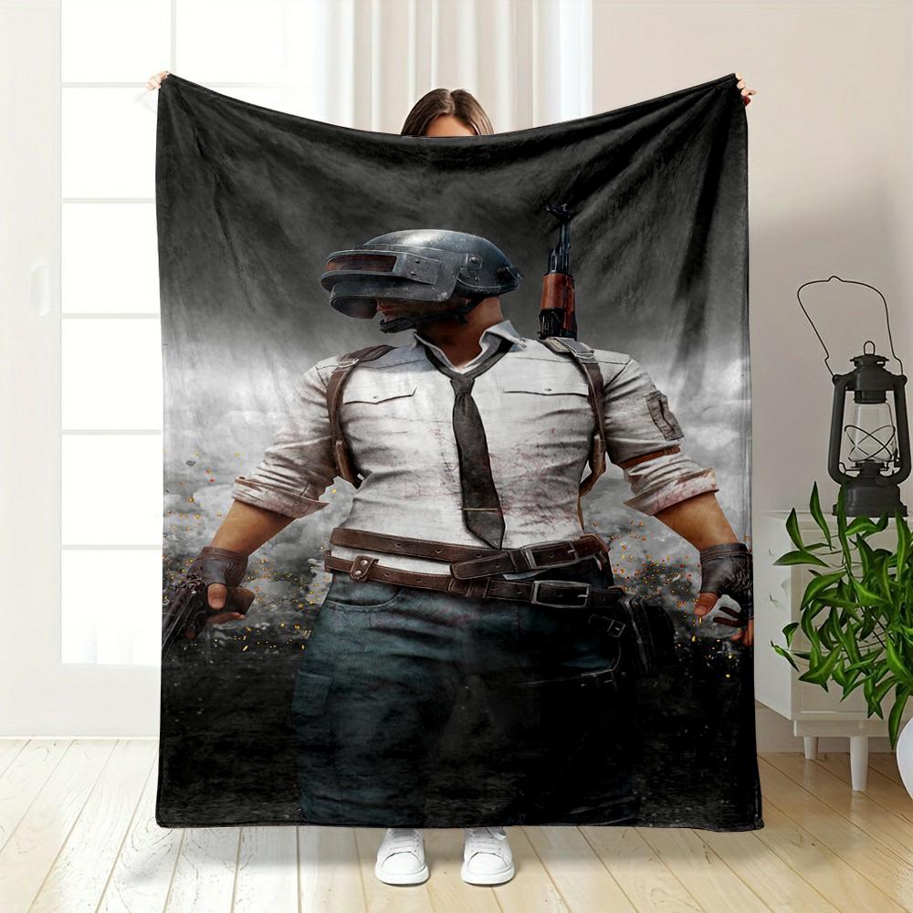 Battle Royale Soldier Design Blanket Flannel blanket for bedroom, living room, sofa, and nap sofas.