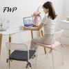 Comfortable Seat Mat for Desk Chairs Plush Chair Cushion with Ties, Soft Cozy Non-slip Cushion, 15.75" Fluffy Home Office x Warm Dining Hard Seats