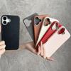 Чехол iPhone 16 с большим отверстием, гладкая кожаная текстура, для Apple, 12 однотонных цветов, для трансграничной продажи 14/13, два в одном 15 и 17 Pro