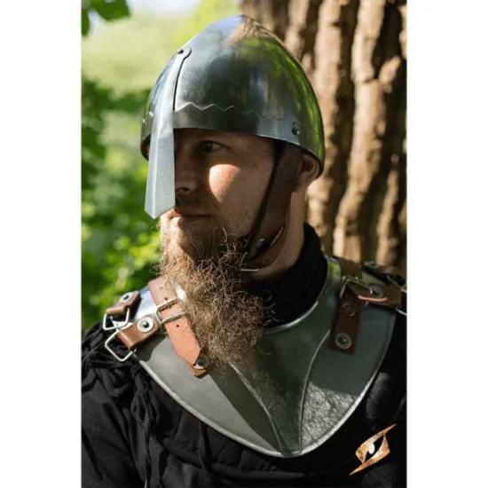 Нормандский Назальный Шлем Средневековый Viking Рыцарь Доспехи Носимый Стальной Шлем Ручной Работы Реконструкция LARP Костюм Подарок
