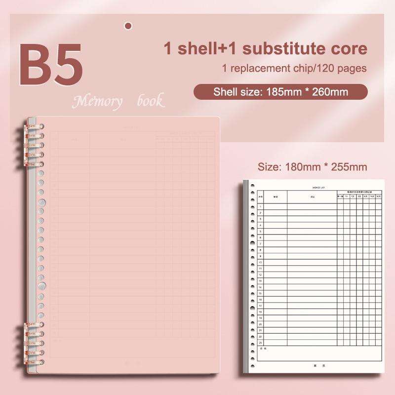 Тетрадь для словарного запаса с планировщиком кривой забывания, 1 набор листов для записи слов для студентов, Ежедневник самодисциплины, Канцелярский подарок
